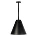 Regina Andrew - 17-1005BLK - One Light Pendant - Bluff - Black