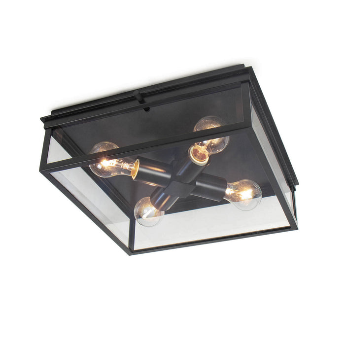 Regina Andrew - 17-1011BLK - Four Light Flush Mount - Sydney - Black