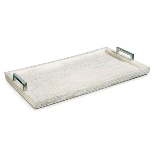 Regina Andrew - 20-1040 - Serving Tray - White - Polished Nickel