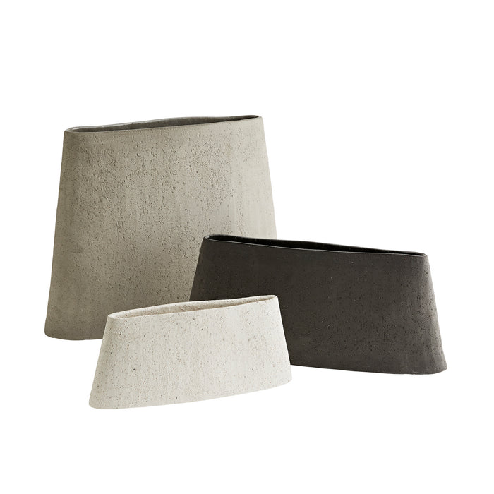 Arteriors - 7896 - Vases, Set of 3 - Hasta - Gray