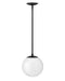 Hinkley - 3747BK-WH - LED Pendant - Warby - Black