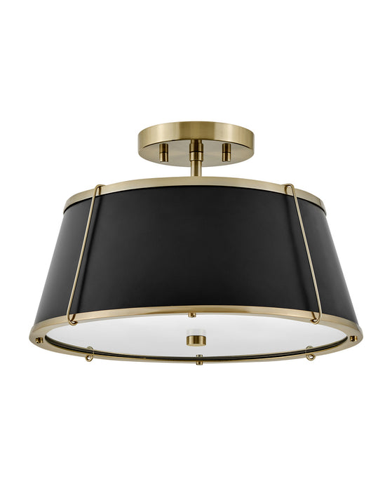 Hinkley - 4893WS - LED Semi-Flush Mount - Clarke - Warm Brass