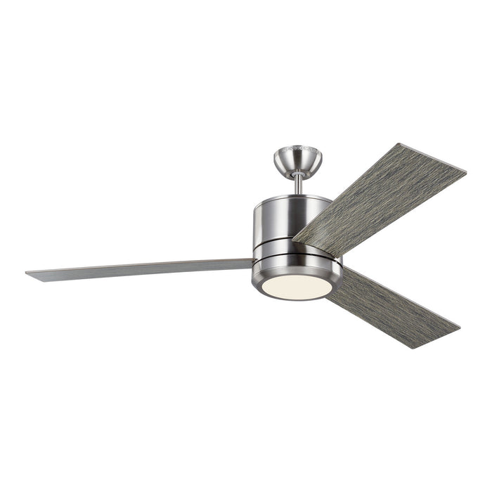 Generation Lighting. - 3VNMR56BSLGD-V1 - 56" Ceiling Fan - Vision - Brushed Steel