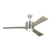 Generation Lighting. - 3VNR52BSLGD-V1 - 52" Ceiling Fan - Vision - Brushed Steel