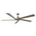 Visual Comfort Fan - 5ASPR70BS - 70"Ceiling Fan - Aspen - Brushed Steel