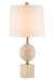 Currey and Company - 6000-0718 - One Light Table Lamp - Adorno - Natural/Beige/Antique Brass