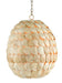 Currey and Company - 9000-0784 - Three Light Pendant - Buko - Coco Cream