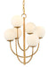 Currey and Company - 9000-0819 - Six Light Chandelier - Sunnylands - Brass