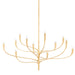 Hudson Valley - 9612-VGL - 12 Light Chandelier - Labra - Vintage Gold Leaf