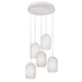 AFX Lighting - CALP05WHRND5 - Five Light Pendant - Callie - White