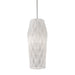 AFX Lighting - CNDP05MBWH - One Light Pendant - Candace - Satin Nickel