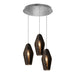 AFX Lighting - MLAP13SMRND3 - Three Light Pendant - Mila - Satin Nickel