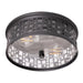 AFX Lighting - RSCF11MBBK - Two Light Flush Mount - Roscoe - Black