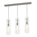 AFX Lighting - SPP05MBSNCLLNR3 - Three Light Pendant - Spun - Satin Nickel