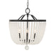 Crystorama - 604-MK-FR - Four Light Chandelier - Rylee - Matte Black