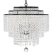 Crystorama - GAB-B7305-MK - Six Light Chandelier - Gabrielle - Matte Black