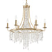 Crystorama - GAB-B7306-GA - Six Light Chandelier - Gabrielle - Antique Gold