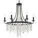 Crystorama - GAB-B7306-MK - Six Light Chandelier - Gabrielle - Matte Black