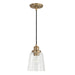 Capital Lighting - 3718AD-135 - One Light Pendant - Fallon - Aged Brass