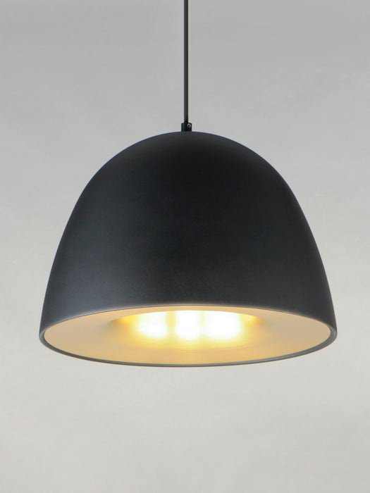 ET2 - E24914-BKSBR - LED Pendant - Fungo - Black / Satin Brass