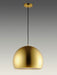 ET2 - E24924-SBRCOF - LED Pendant - Palla - Satin Brass / Coffee