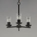 Maxim - 10203CLBK - Three Light Chandelier - Corona - Black