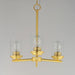 Maxim - 10203CLSBR - Three Light Chandelier - Corona - Satin Brass