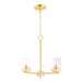 Maxim - 10203CLSBR - Three Light Chandelier - Corona - Satin Brass