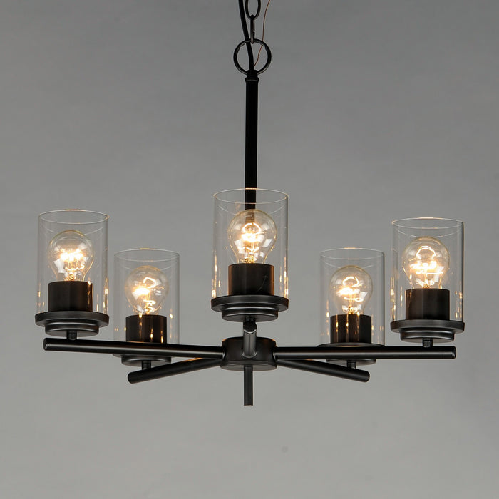 Maxim - 10205CLBK - Five Light Chandelier - Corona - Black