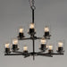 Maxim - 10206CLBK - Nine Light Chandelier - Corona - Black