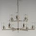 Maxim - 10206CLSN - Nine Light Chandelier - Corona - Satin Nickel