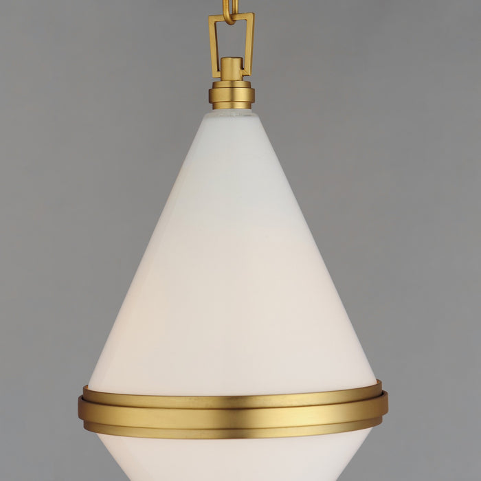 Maxim - 10372WTSBR - One Light Mini Pendant - Giza - Satin Brass