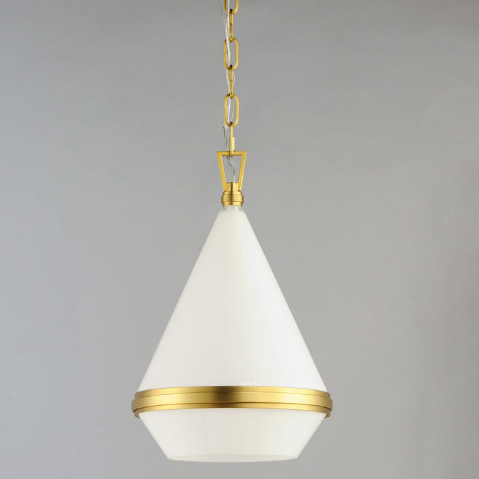 Maxim - 10374WTSBR - One Light Pendant - Giza - Satin Brass