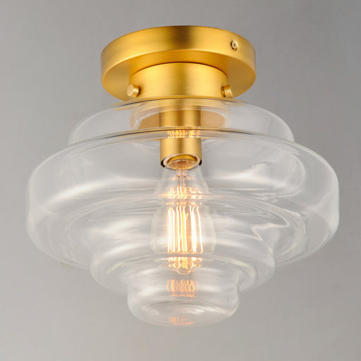 Maxim - 11120CLSBR - One Light Flush Mount - Harbor - Satin Brass