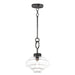 Maxim - 11122CLBK - One Light Pendant - Harbor - Black