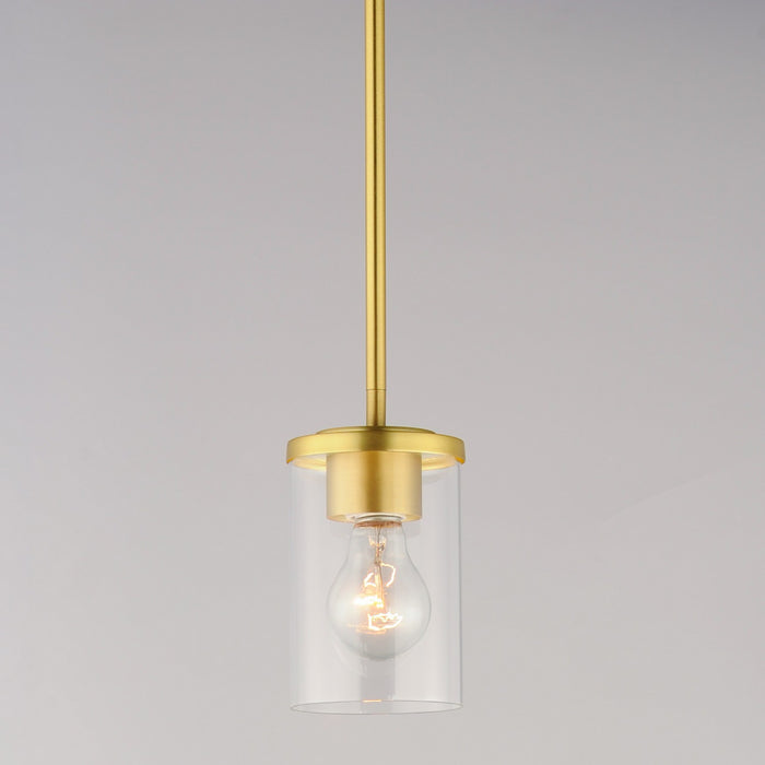 Maxim - 90200CLSBR - One Light Mini Pendant - Corona - Satin Brass