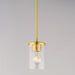 Maxim - 90200CLSBR - One Light Mini Pendant - Corona - Satin Brass