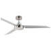 Maxim - 88807SN - 52"Outdoor Ceiling Fan - Ultra Slim - Satin Nickel