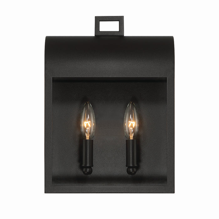 Eurofase - 41969-014 - Two Light Outdoor Wall Sconce - Sawyer - Satin Black