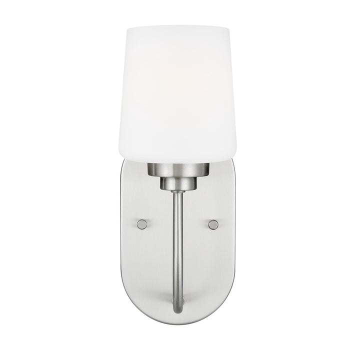 Generation Lighting. - 4102801-962 - One Light Wall / Bath Sconce - Windom - Brushed Nickel