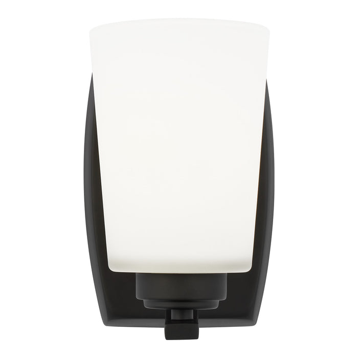 Generation Lighting. - 4128901-112 - One Light Wall / Bath Sconce - Franport - Midnight Black