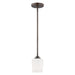 Generation Lighting. - 6102801-710 - One Light Mini-Pendant - Windom - Bronze