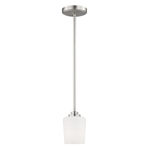 Generation Lighting. - 6102801-962 - One Light Mini-Pendant - Windom - Brushed Nickel