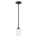 Generation Lighting. - 6102801EN3-112 - One Light Mini-Pendant - Windom - Midnight Black