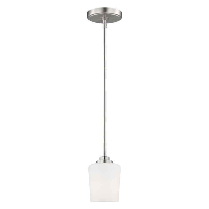 Generation Lighting. - 6102801EN3-962 - One Light Mini-Pendant - Windom - Brushed Nickel