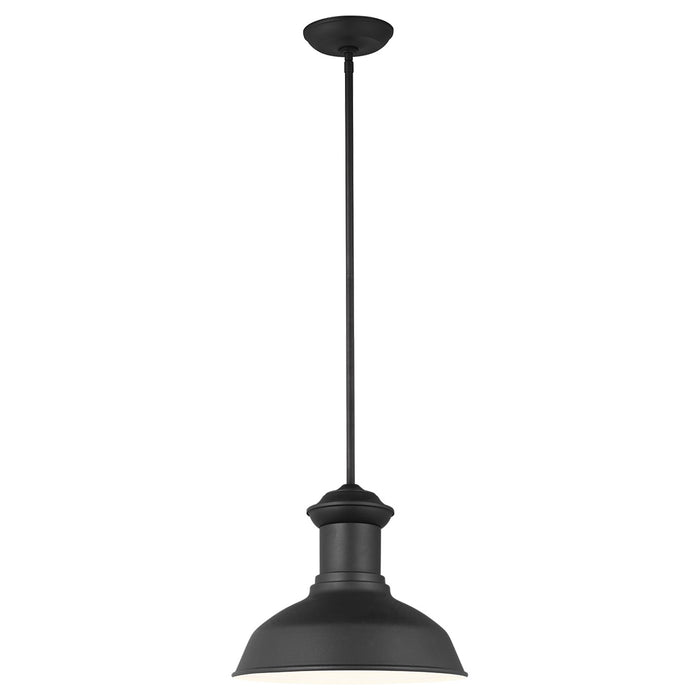 Generation Lighting. - 6247701EN3-12 - One Light Outdoor Pendant - Fredricksburg - Black