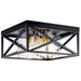 Kichler - 44084BK - Four Light Flush Mount - Moorgate - Black