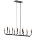 Kichler - 52350BK - 12 Light Chandelier - Armand - Black