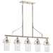 Kichler - 52379PN - Five Light Linear Chandelier - Everett - Polished Nickel