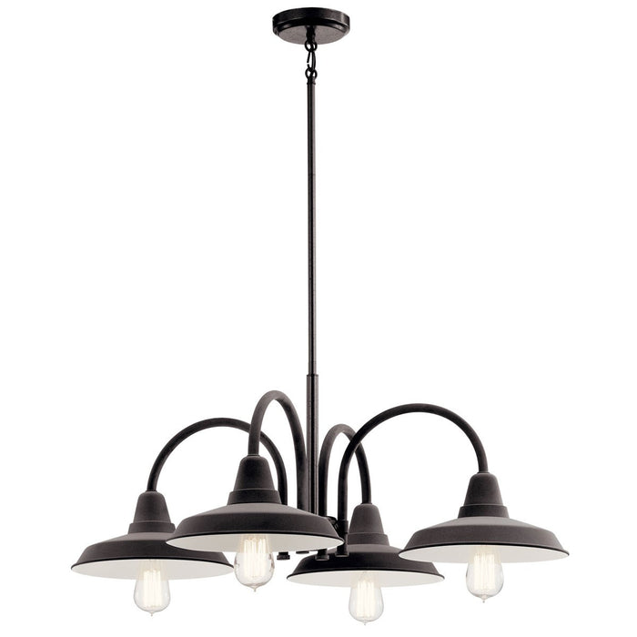 Kichler - 52407WZC - Four Light Chandelier - Marrus - Weathered Zinc